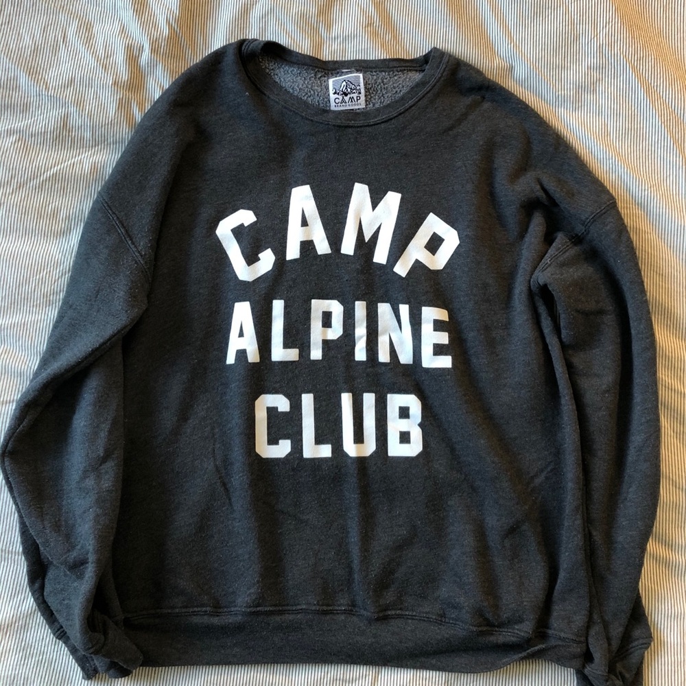 Camp brand goods sweatshirt